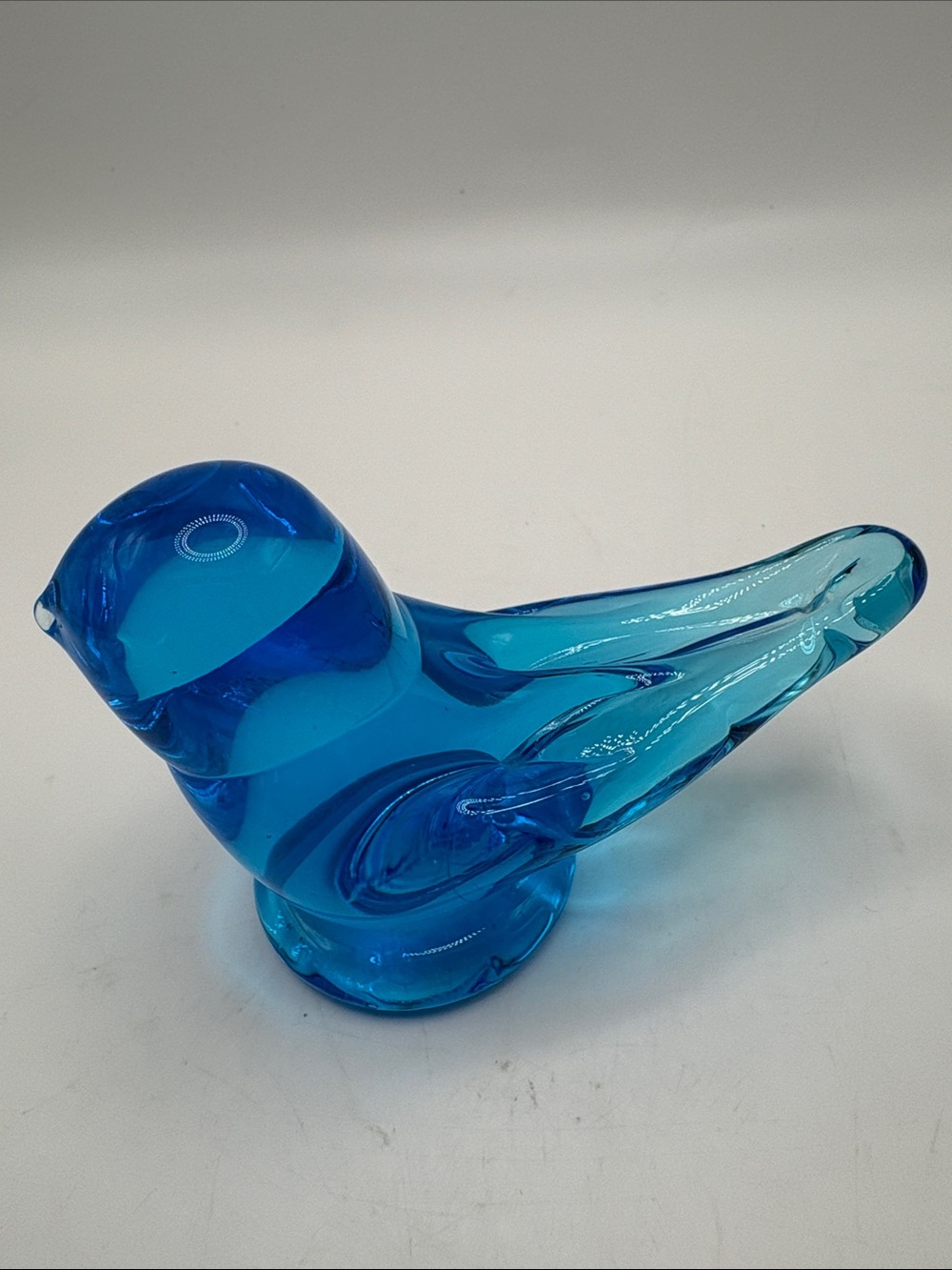 Bluebird Of Happiness Art Glass Figurine